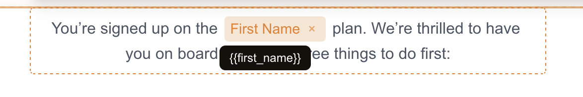 Data tag displayed in the editor