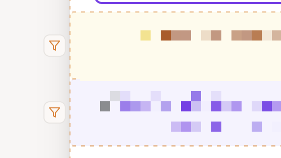 Display condition icon on a block